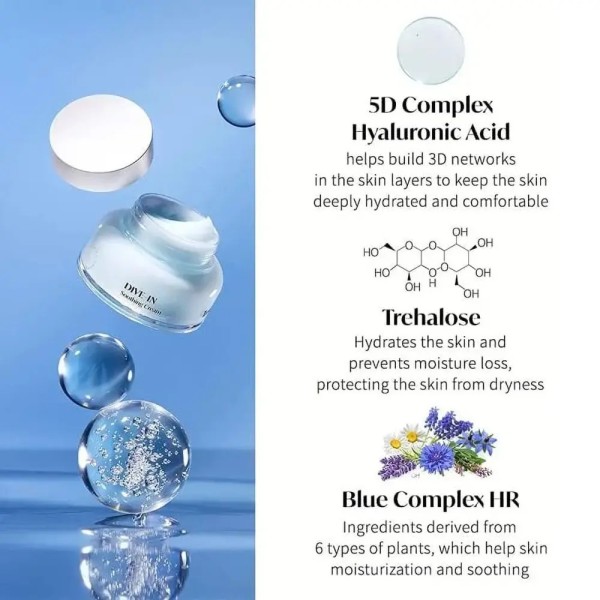 Dive-In Soothing Cream crème hydratante texture legère